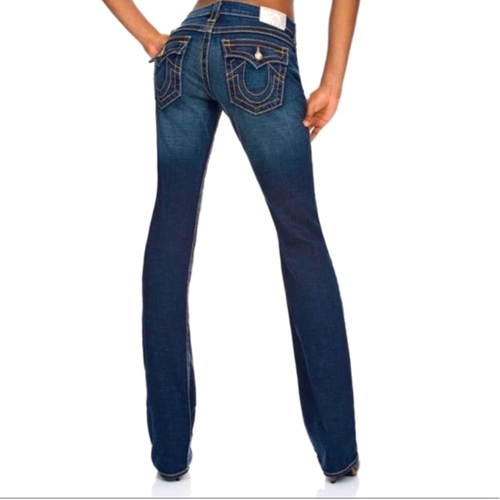 Women’s 100% Authentic True Religion Billy Low Rise Straight Leg Jeans 31” Waist